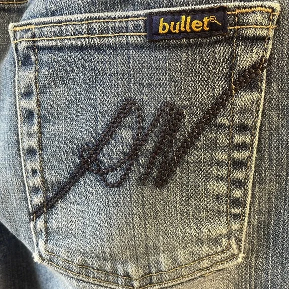 Classic Y2K Women's Low Rise Slim Flare Jeans 98% Cotton Denim 32 x 31 - Picture 7 of 16